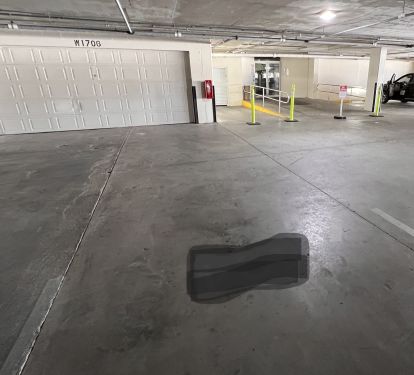 Just a few steps from our reserved parking space to the elevator lobby! 