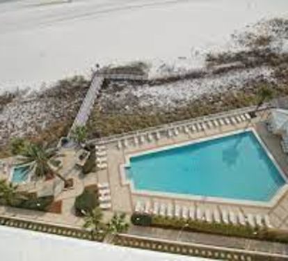 Outdoor pool and boardwalk access