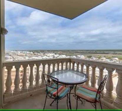 View of Small Balcony from Twin Bedroom