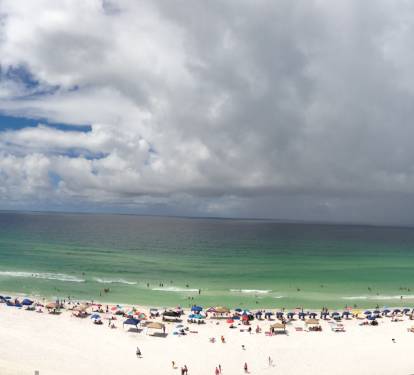 This is the actual 180 degree gulf view from our balcony.