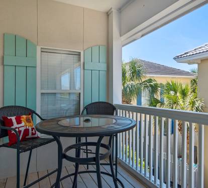 Upstairs side balcony