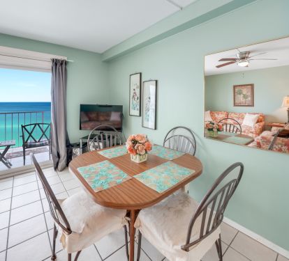 Ocean front dining area 