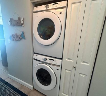New front load washer &amp; dryer! 
