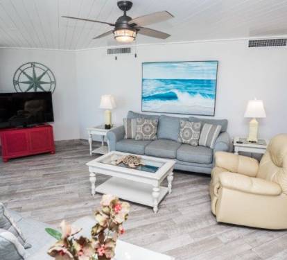 Living Room with Beach Views