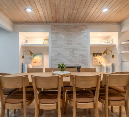 Large dining table for 10.  