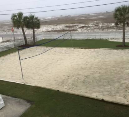 Sand Volleyball court on the grounds 