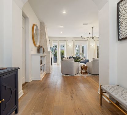 House entrance opens up to living area