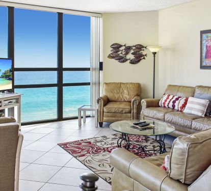 Living room view looking west.