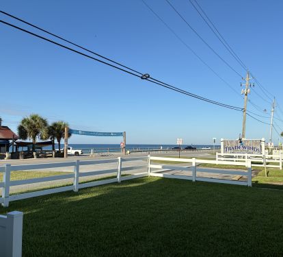 Across the street form the Beach 
