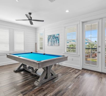 Pool table 2nd floor with full wet bar