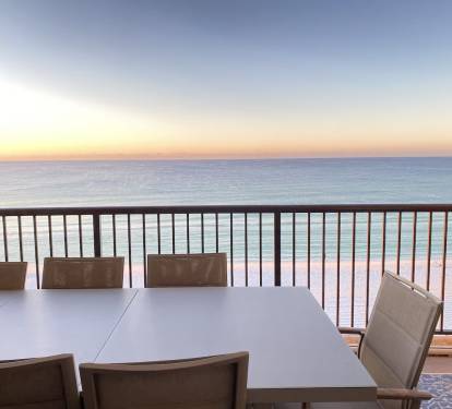 Patio dinner with seating for 8