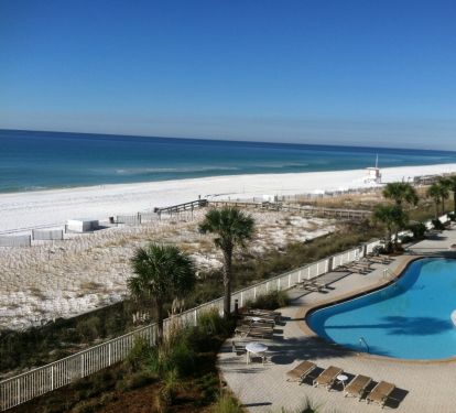 This is your view from Azure 401's large, corner balcony. 