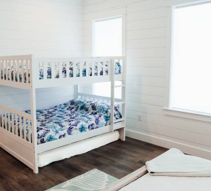 1st floor king room with full bunkbed and twin trundle