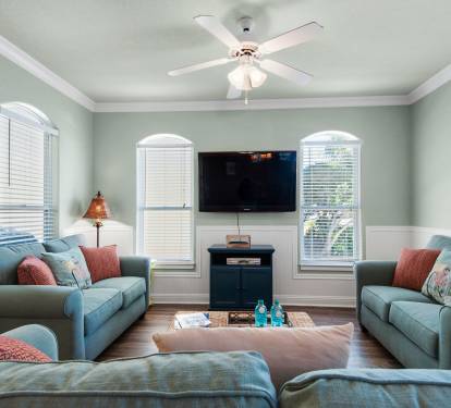 View of Living Room with 50" TV