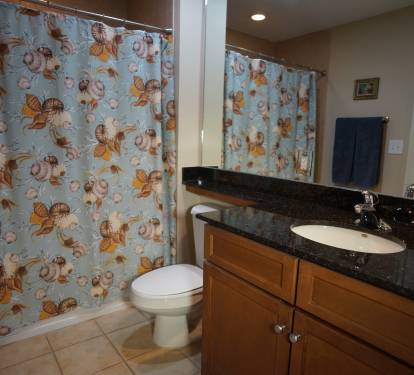 Full Bath For Guest Room and Common For Condo Guests, Granite Counter Tops