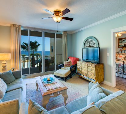 Tranquil beach palette through condo.  Huge selection channels for viewing, wifi.