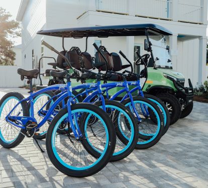 golf cart and bikes included