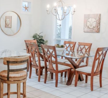 Dining area with plenty of natural light