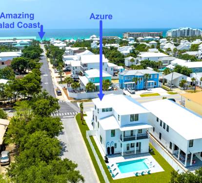 Azure-2  offers easy-peasy beach access.  Just two blocks away! Walk or ride