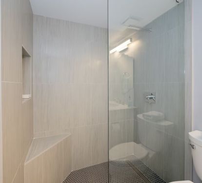 Hall Bath with Walk-In Shower