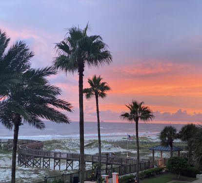 Evening from your balcony!
