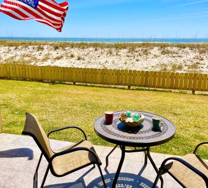Morning coffee on the patio.....awesome way to start the day!