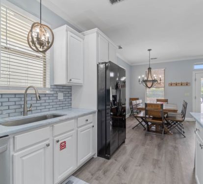 Refrigerator and kitchen sink