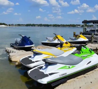Rent jet skis at Island Watersports, literally downstairs from the condo!