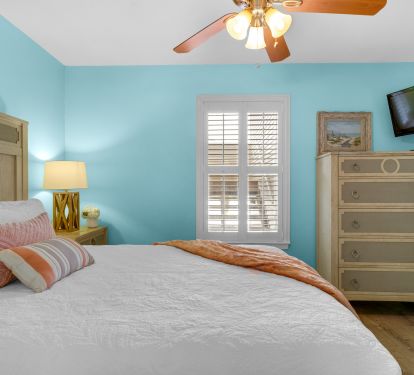 Master with Queen bed and TV and cable