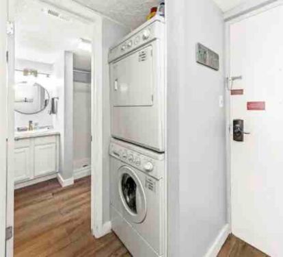 Full size washer and drawer