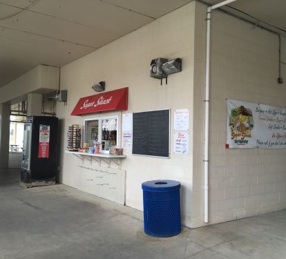 Sugar Shack snack bar open in season, great food, sodas, and adult beverages