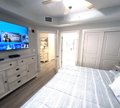 HUGE Smart TV in the Master Suite!
