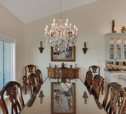 Dining room and part of kitchen