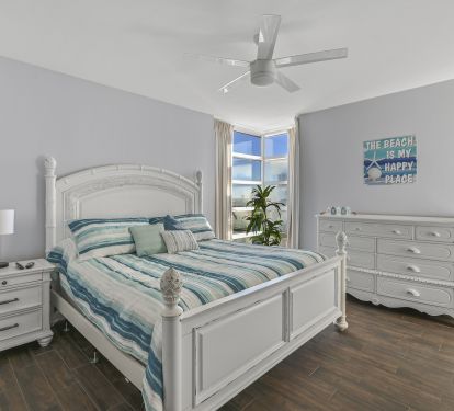 2nd Master with King.   Also has own balcony, small fridge and microwave