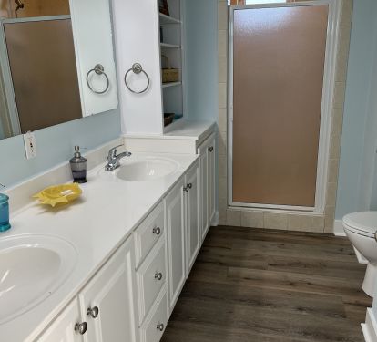 Master bath top floor w/ large shower