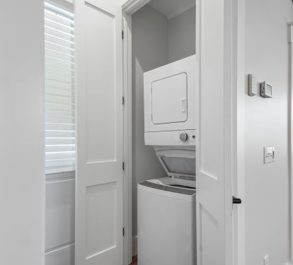 Laundry closet main floor