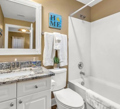 Three beautiful bathrooms including (master)
