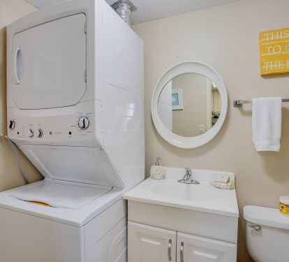 First Floor Bathroom with Washer &amp; Dryer