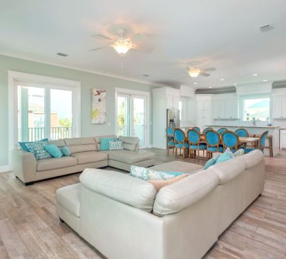 Wide open living spaces
