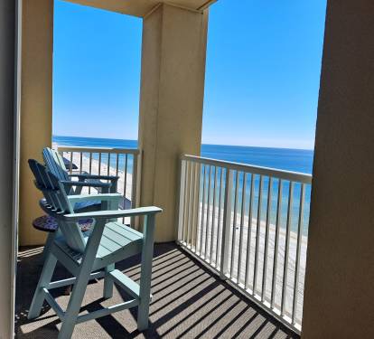 Perfect for watching dolphins and rays playing in the waves.