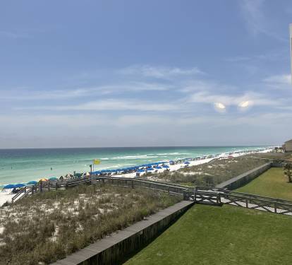 View from condo to the beach