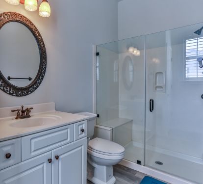 Full bath attached to one main floor (king bed) bedroom