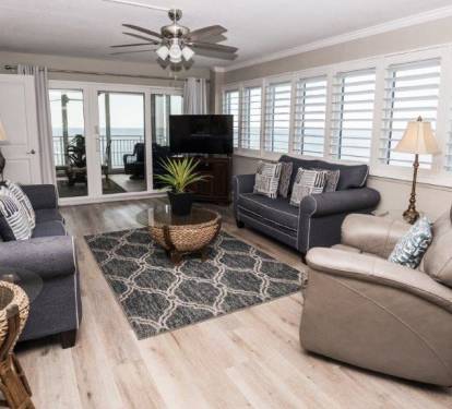 Living Room with Balcony Access