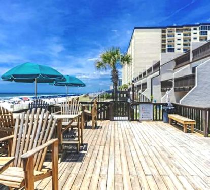 Condo Complex Beach Access Deck.  Just steps from your door.