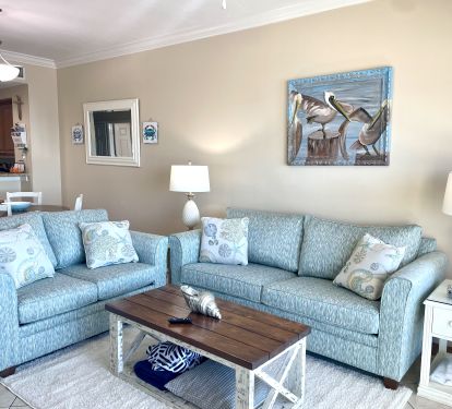 Comfortable and cozy living room.