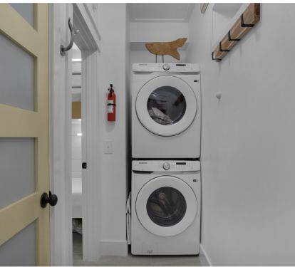 New stackable washer and dryer 