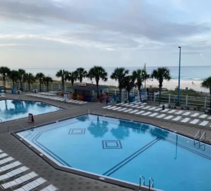 2 Olympic size pools and 2 kiddie pools