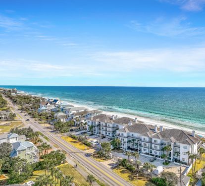 Aerial view of the Palms of Dune Allen on Hwy 30A