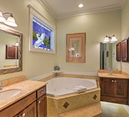 Master bathroom.
