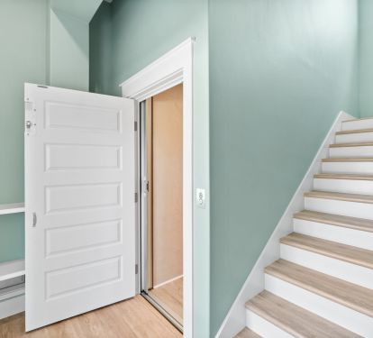 Entry with choice of stairs or elevator to all floors!